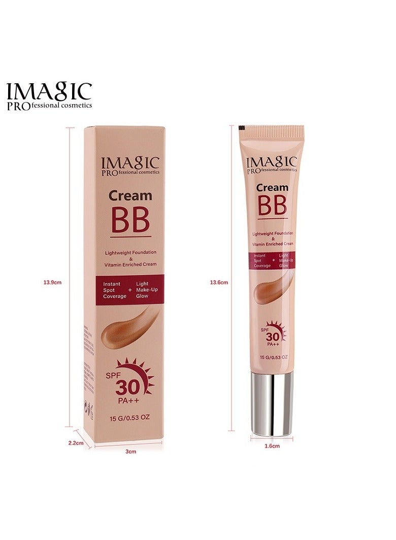 إيماجيك كريم BB الطبيعي من IMAGIC | تركيبة خفيفة الوزن ومرطبة | كريم متكامل لترطيب البشرة مع عامل حماية من أشعة الشمس (LIGHT) - Image 5