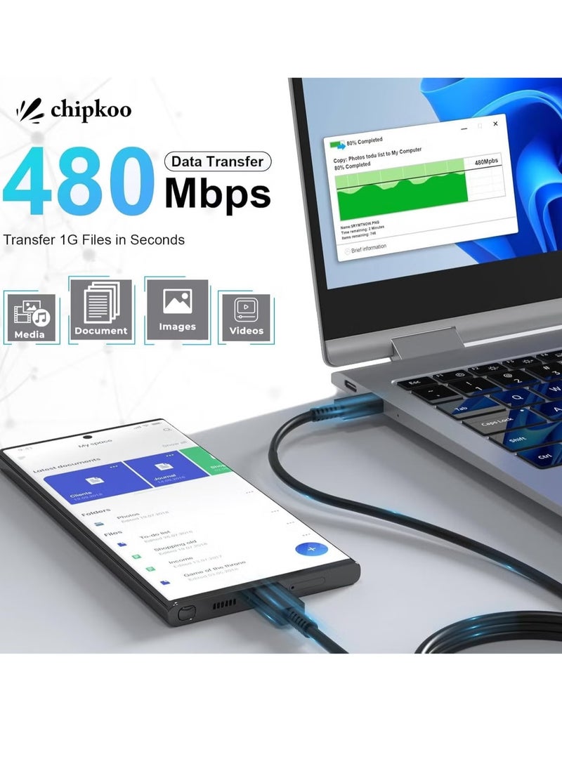 JAJEEK Fast Charger for Samsung Galaxy, 45W Charger Head with Charging Cable, Super-Fast Charging (UK Plug with USB Type-C Cable), Black – Quick Power Delivery for Phones, Tablets, Laptops, and More, Ideal Travel Adapter - Image 4