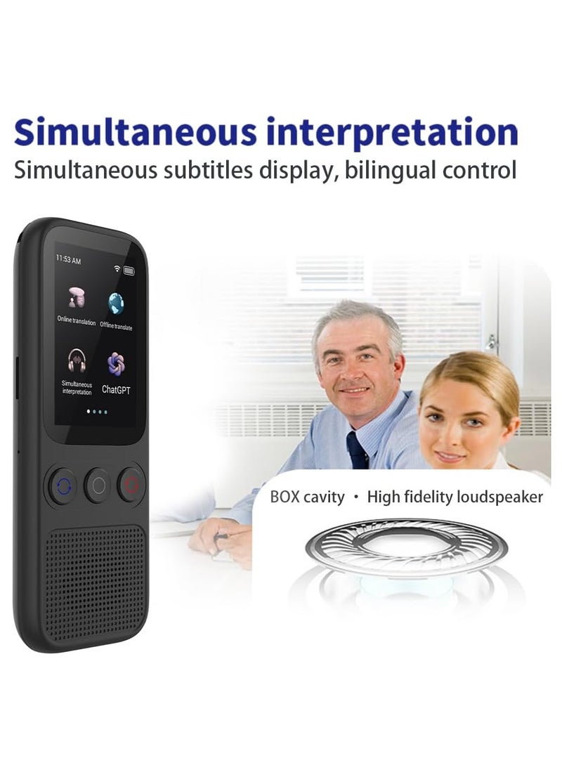 SYOSI - Language Translator Device, 138 Languages Supported, Instant Offline Language Translator Device, Voice Translator Offline, Portable Two-Way Real-Time Language Translator for Travel Business Learning - Image 1