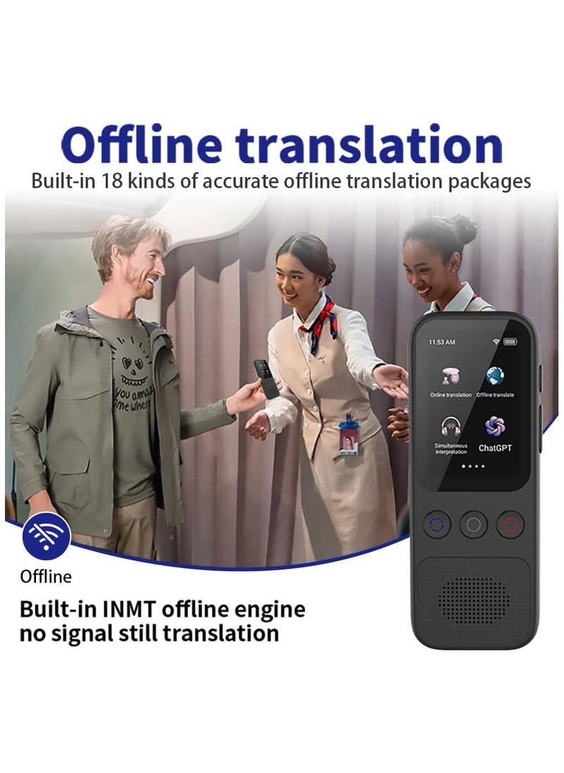 SYOSI - Language Translator Device, 138 Languages Supported, Instant Offline Language Translator Device, Voice Translator Offline, Portable Two-Way Real-Time Language Translator for Travel Business Learning - Image 1