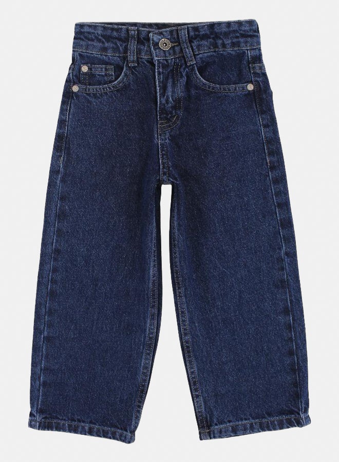 Pompelo Girls Denim Pants – Navy - Image 1