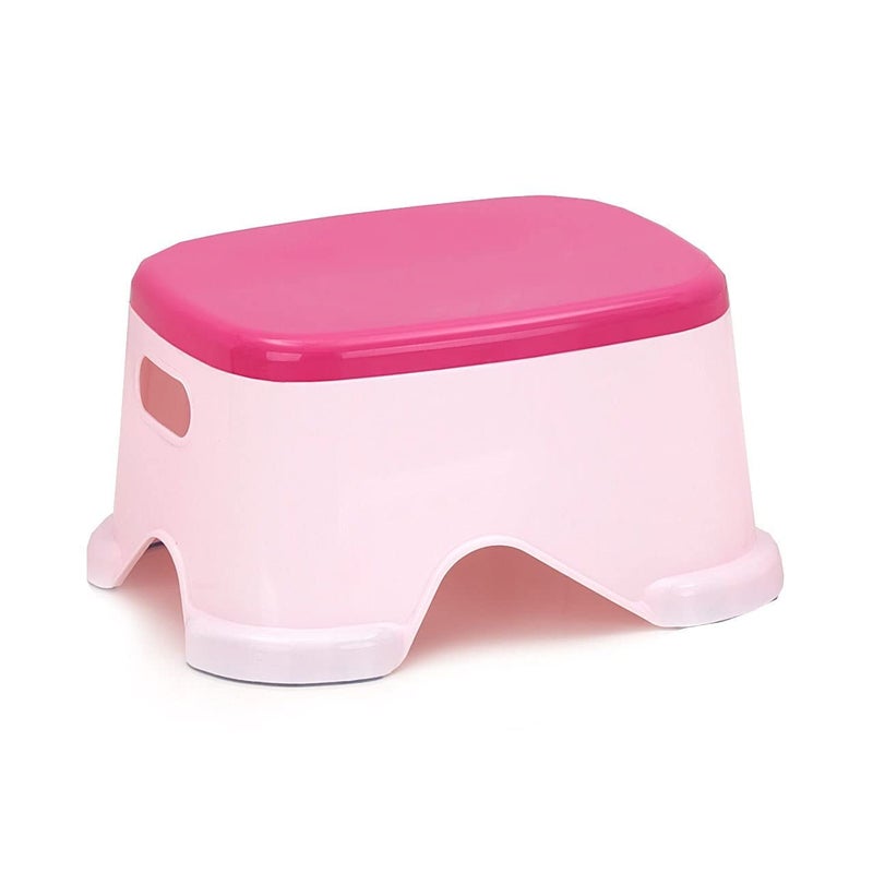 J P Enterprise JP Mfg Stool for Kitchen and Bathroom Very Strong Built Attractive Looking Unbreakable Plastic Stool Comfortable Seating PatlaPatraStep Stool Pink  - Image 1