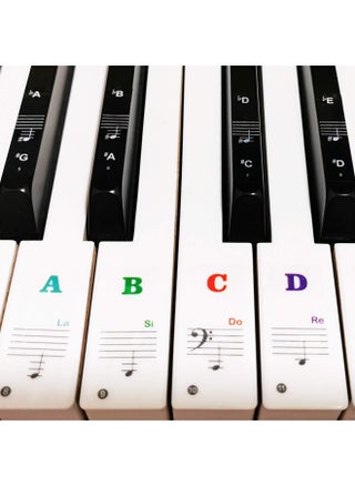 Piano Keyboard Stickers for 88 61 54 49 37 Key Bold Large Letter Piano Stickers for Learning Removable Piano Keyboard Letters Notes Label for Beginners and Kids Multicolor - pzsku/Z99B607D221D11D6A4175Z/45/_/1720588921/d7e3dd65-7dde-456f-ae30-444f81d61da3