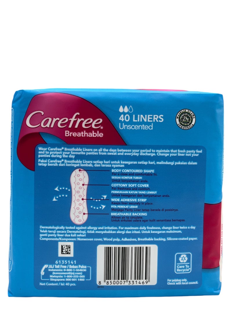 Carefree CAREFREE LINERS 40s BREATHABLE  - Image 2