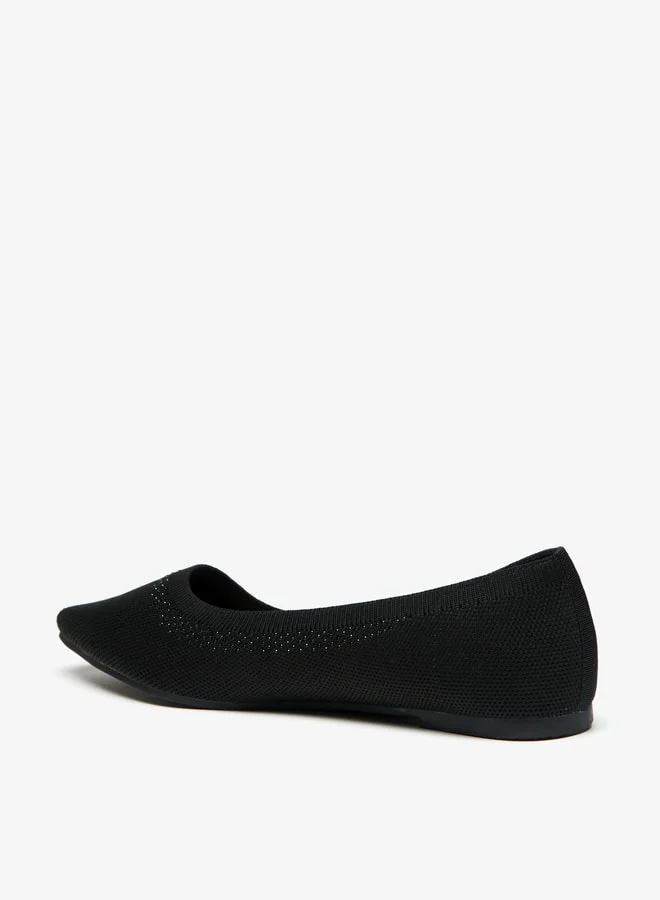 فلورا بيلا Women's Textured Slip-On Ballerina Shoes