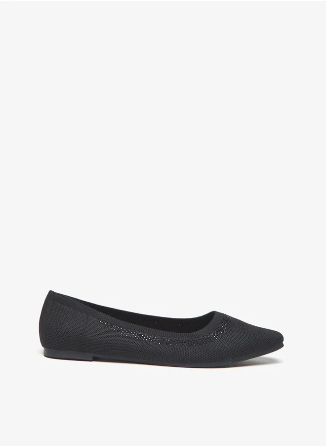 فلورا بيلا Women's Textured Slip-On Ballerina Shoes