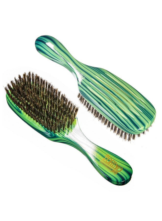 تورينو برو ويف براشز باي براش كينج فرشاة تورينو برو ويف 87397 صف، شعيرات متوسطة الصلابة، شعيرات معززة، رائعة لشعر الذئاب والسميك، 360 موجة - Image 2