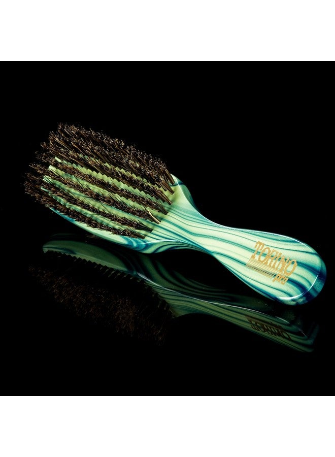 تورينو برو ويف براشز باي براش كينج فرشاة تورينو برو ويف 87397 صف، شعيرات متوسطة الصلابة، شعيرات معززة، رائعة لشعر الذئاب والسميك، 360 موجة - Image 4