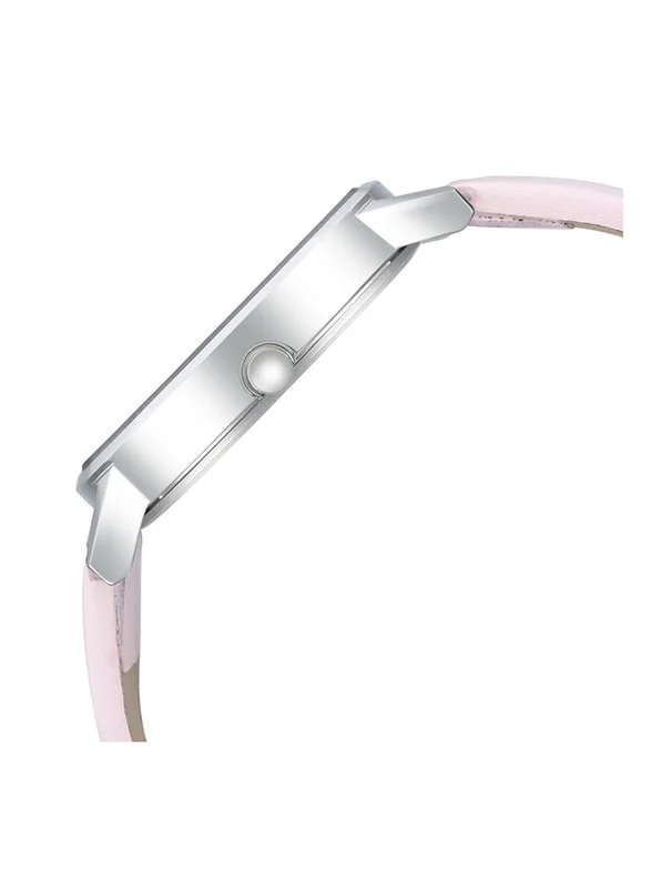 فاستراك Fastrack Wear Your Look Quartz Analog with Day and Date Pink Dial Leather Strap Watch for Girls