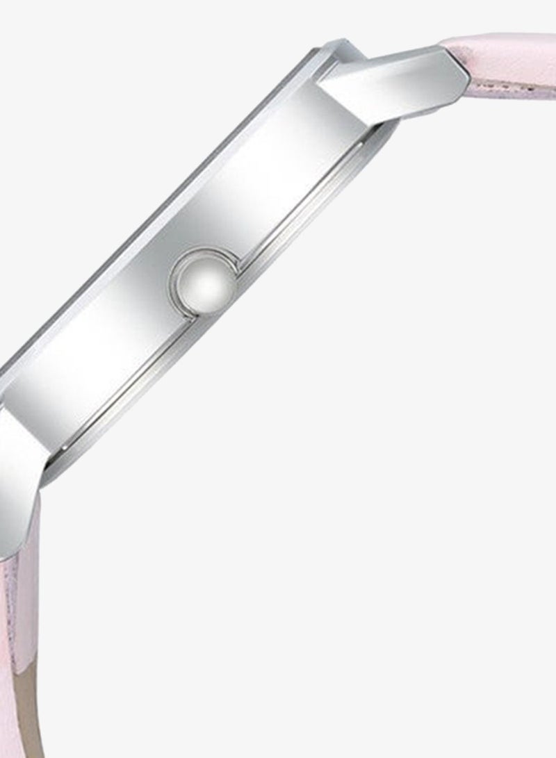 Fastrack Wear Your Look Quartz Analog with Day and Date Pink Dial Leather Strap Watch for Girls - Image 4