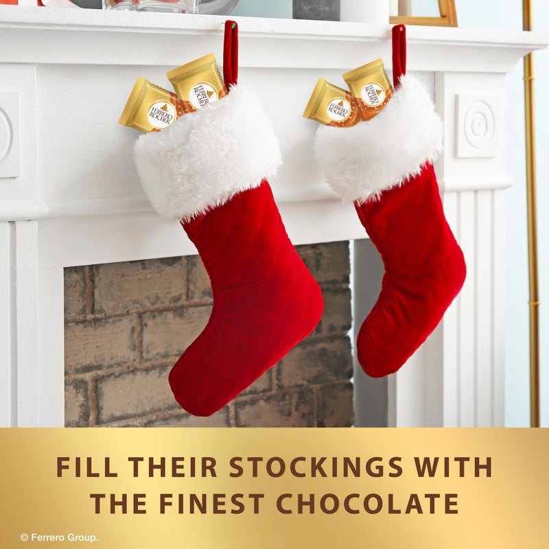 Ferrero Rocher Premium Caramel Hazelnut chocolate squares, Individually Wrapped Chocolates, Great for Sharing or Gifting, 3.7 oz - Image 5