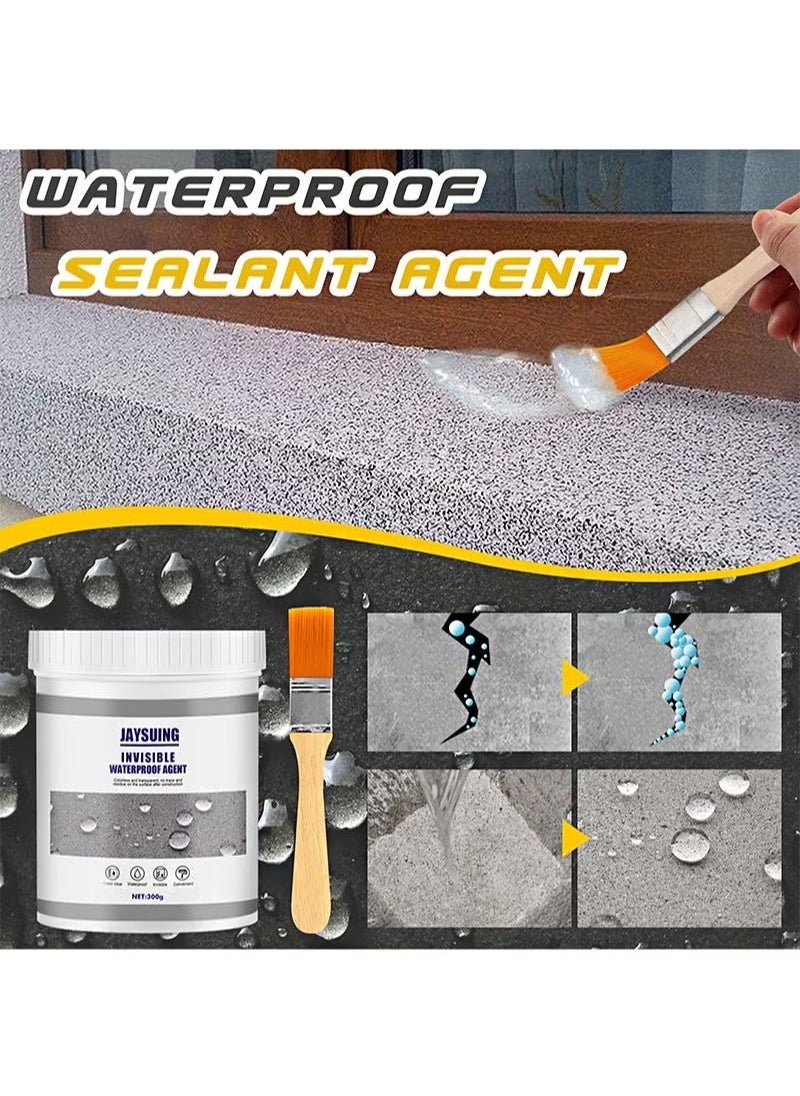 Generic - 100g Invisible Waterproof Agent，Waterproof Insulating Sealant Clear，Transparent Waterproof Adhesive，Super Strong Bonding Sealant Apply for Wall Bathroom Roof Indoor and Outdoor（2 PCS） - Image 1