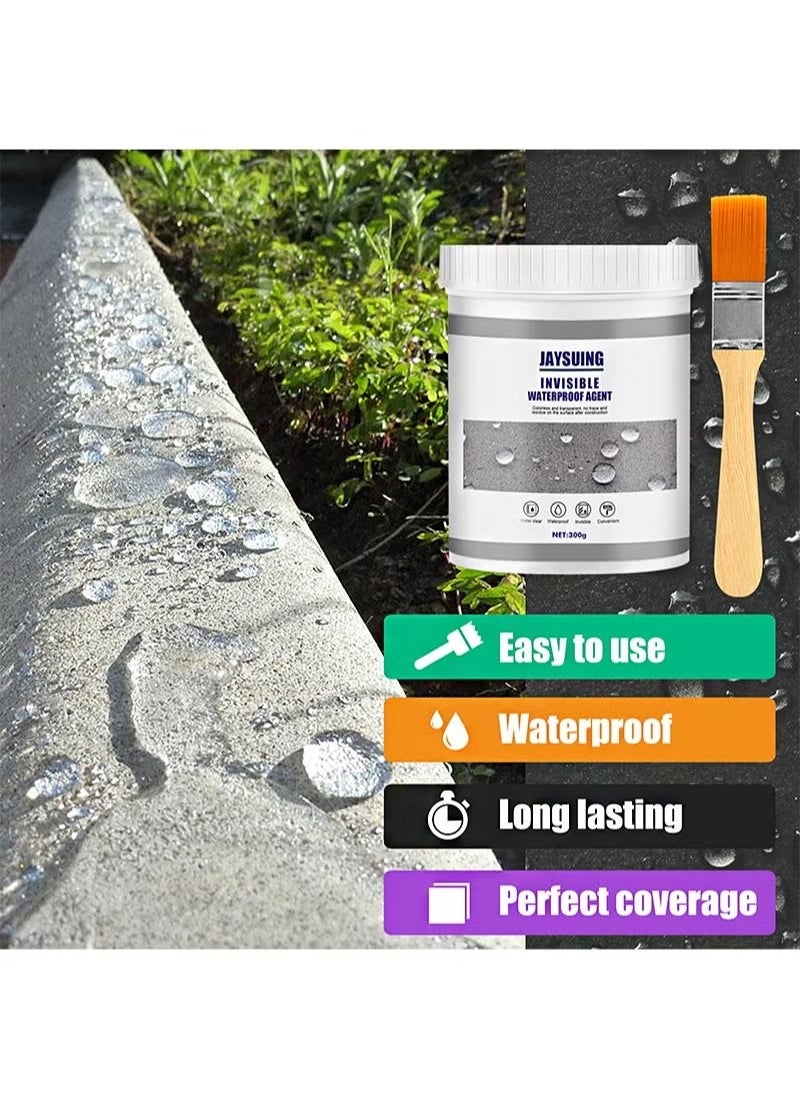 Generic - 100g Invisible Waterproof Agent，Waterproof Insulating Sealant Clear，Transparent Waterproof Adhesive，Super Strong Bonding Sealant Apply for Wall Bathroom Roof Indoor and Outdoor（2 PCS） - Image 1