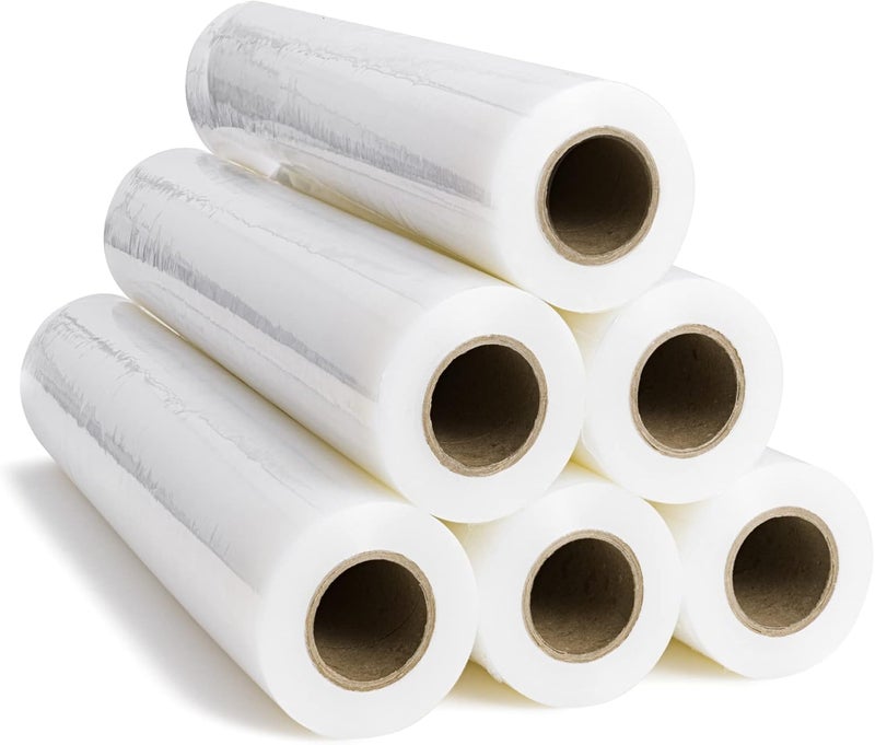 Rago ® Stretch Film Transparent I Stretch Film Roll with Hand Dispenser 0.85 kg (7.5 x 7.5 x 40 cm) I Furniture Film I Packaging Material I Moving Film I Film for Furniture I Packing Films - Image 5
