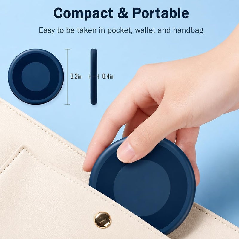 Yesimla USB C Adapter Kit, Multi Charging Cable Case Convertor USB C to iOS Device Type C Micro Adapter Data Transfer Contains Card Slot for Traveling, Use as Phone Holder(Midnight Blue) - Image 5