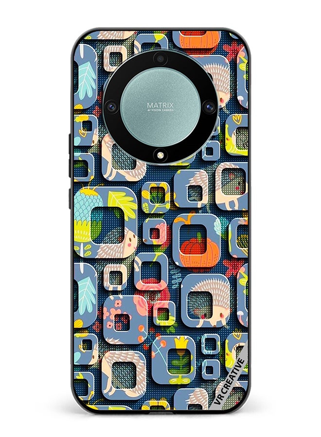 VR CREATIVE Protective Case Cover For Honor X9b Abstract Design Multicolour - Image 1