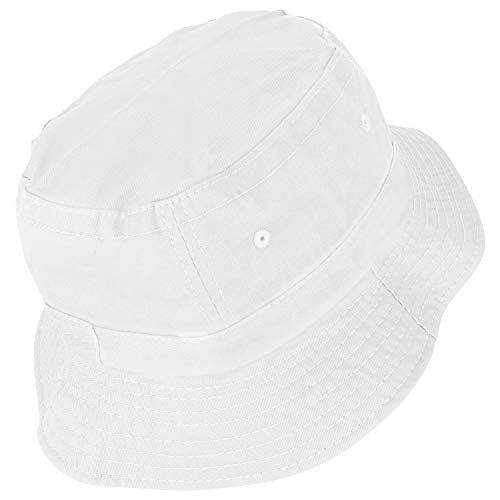 Armycrew Unlimited Pigment Dyed Washed 100% Cotton Unisex Bucket Hat - White - Image 4