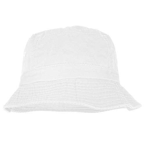 Armycrew Unlimited Pigment Dyed Washed 100% Cotton Unisex Bucket Hat - White - Image 3