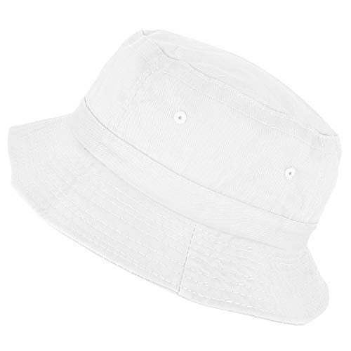 Armycrew Unlimited Pigment Dyed Washed 100% Cotton Unisex Bucket Hat - White - Image 2