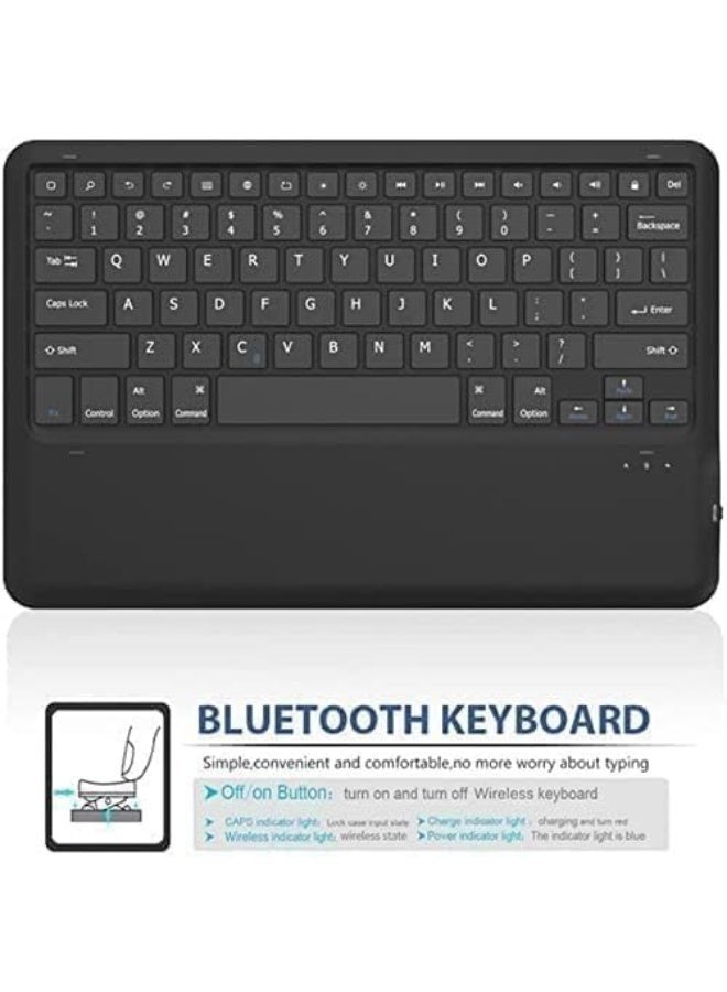 Backlit Keyboard Case for Samsung Galaxy Tab S7/S8 – Multi-Touch Trackpad, Arabic-English Keyboard, Magnetic Cantilever Stand, Pen Holder & Long Battery Life - Image 2