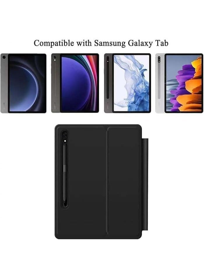 Backlit Keyboard Case for Samsung Galaxy Tab S7/S8 – Multi-Touch Trackpad, Arabic-English Keyboard, Magnetic Cantilever Stand, Pen Holder & Long Battery Life - Image 3