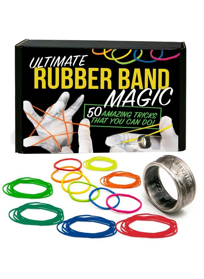 MAGIC MAKERS 50 Magic Tricks With Rubber Bands & Magic Ring  - Image 1
