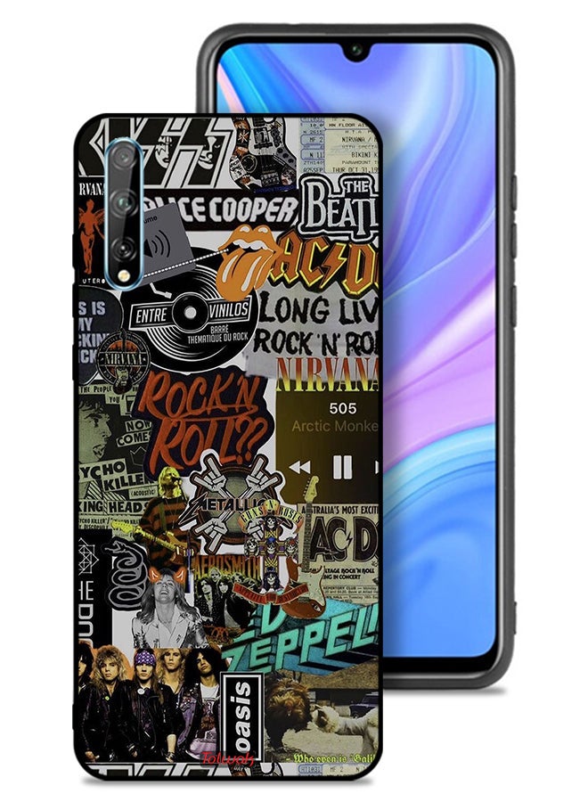 Tolwak Huawei Y8p Protective Case Cover Long Live Rock N Roll - Image 1