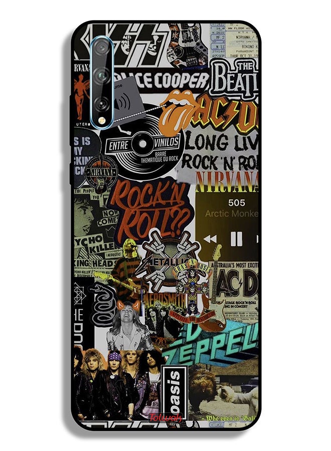 Tolwak Huawei Y8p Protective Case Cover Long Live Rock N Roll - Image 2