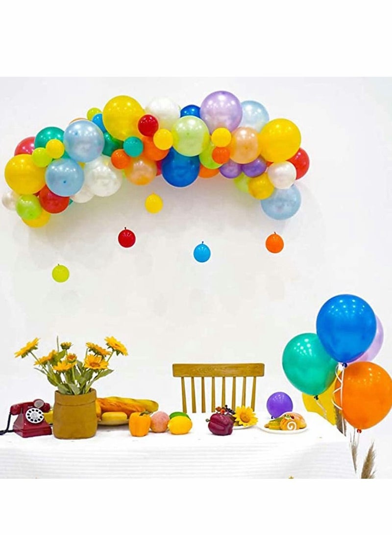 Excefore 120 Pcs Colorful Balloons Set 12 Inches 12 Kinds of Rainbow Party Latex Balloons - Image 5