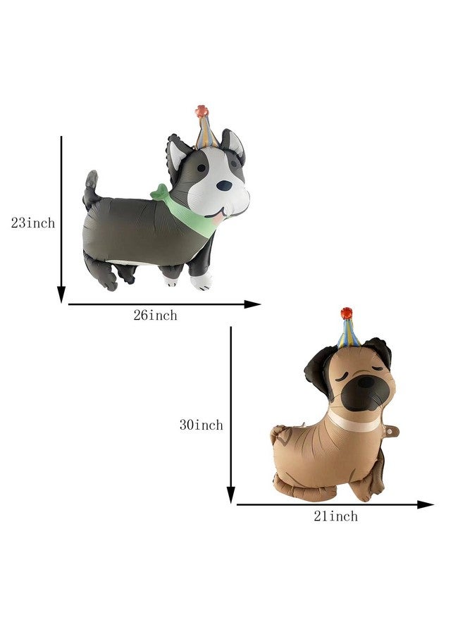 DYT 8PCS Dog Balloons Set Paw Print Foil Balloons 30 Inch Bone Shaped Foil Balloons 4PCS Dog Character Party Decorations Paw Party Balloons for Pets Dog Birthday Party Decoration - Image 3