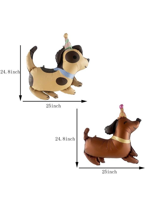 DYT 8PCS Dog Balloons Set Paw Print Foil Balloons 30 Inch Bone Shaped Foil Balloons 4PCS Dog Character Party Decorations Paw Party Balloons for Pets Dog Birthday Party Decoration - Image 2