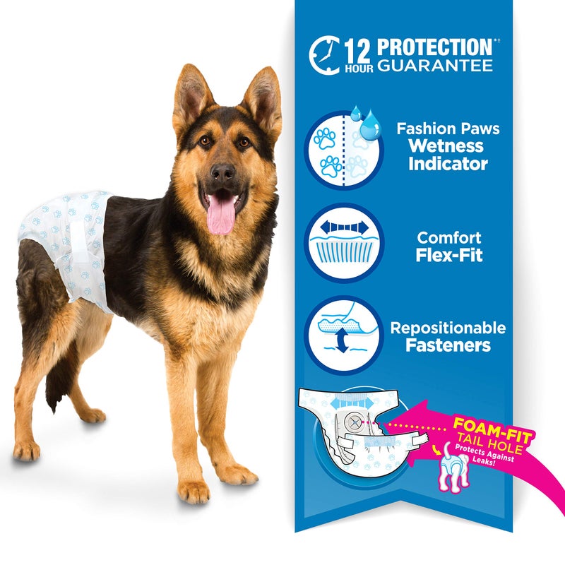Four Paws Wee-Wee Super Absorbent Disposable Adjustable Dog Potty Training Diapers, Leak-Proof Protection for Dogs, Large, 36 Count - Image 3