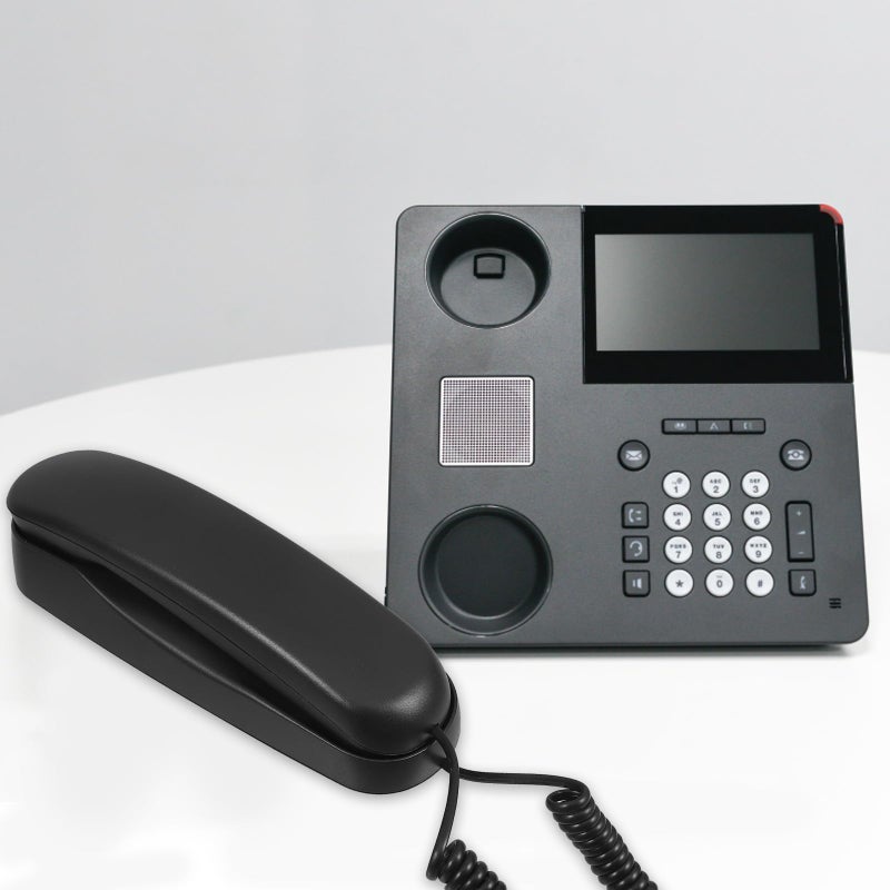Wall Mountable Corded Landline Phone with Loud Ringer for Home Office Hotel Black - Image 4