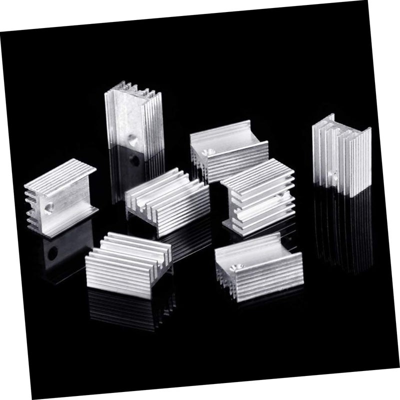 10pcs Aluminum Heat Sink Cooling Fin Radiator for Voltage Regulator Semiconductor Heat Dissipation - Image 4
