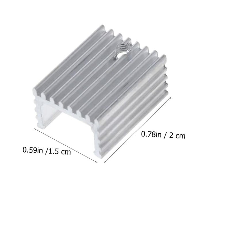 10pcs Aluminum Heat Sink Cooling Fin Radiator for Voltage Regulator Semiconductor Heat Dissipation - Image 3