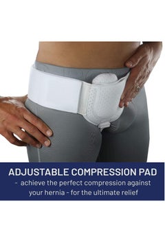 OASIS-TH Inguinal Hernia Support Belt for Men, One Side Adjustable Inguinal Hernia Belt for Men with Removable Compression Pads  - Image 3