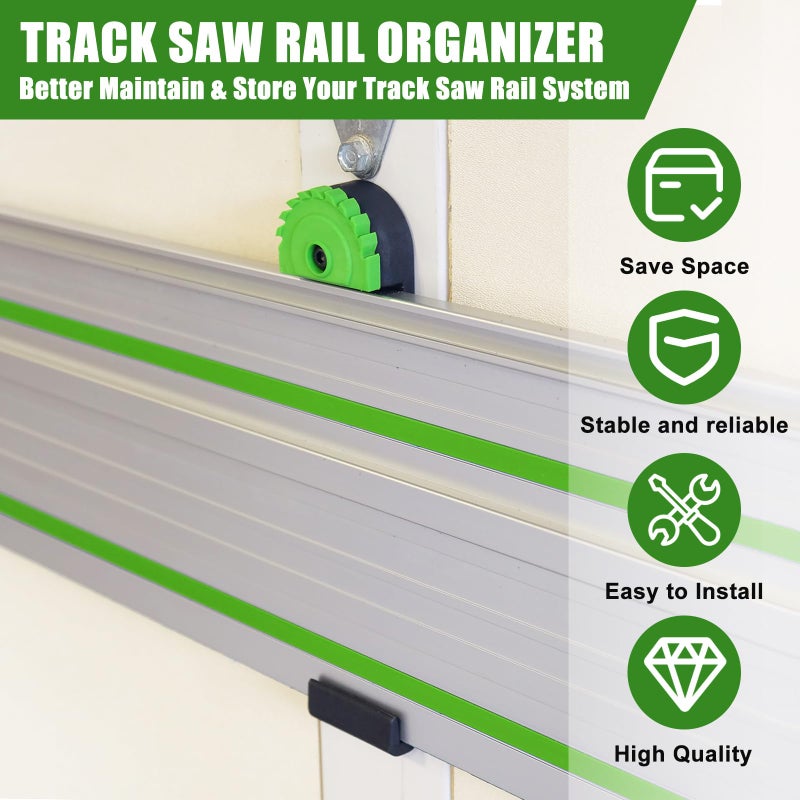 FBULWSEC Track Saw Guide Rail Holder For FastCap 02896 Makita/Festool,Track Saw Guide Rail Holder For DeWalt Guide Rail - Image 3
