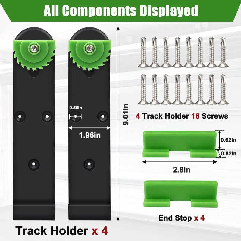 FBULWSEC Track Saw Guide Rail Holder For FastCap 02896 Makita/Festool,Track Saw Guide Rail Holder For DeWalt Guide Rail - Image 2