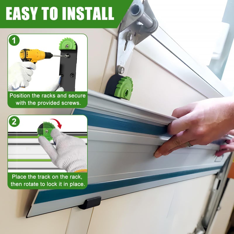 FBULWSEC Track Saw Guide Rail Holder For FastCap 02896 Makita/Festool,Track Saw Guide Rail Holder For DeWalt Guide Rail - Image 5