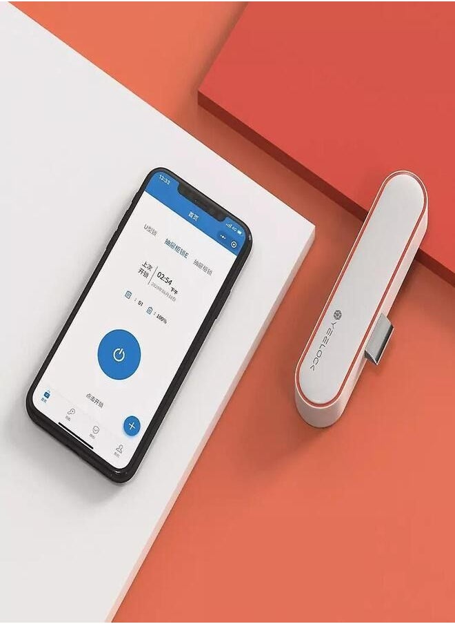 YouPin - YEELOCK Youpin Smart Intelligent Drawer and Cabinet Lock E-Switch Keyless File safe Security Anti-Theft Stealth Safety Lock for Home Office Bluetooth APP Unlock Remote Control - Image 1