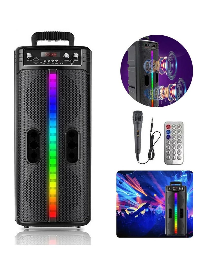 Portable 8-Inch Trolley Speaker – Powerful Bass with Bluetooth Connectivity, Ideal for Outdoor Parties  - Image 1