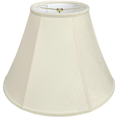 TOOTOO STAR Bell Lamp Shades, 7" x 15" x 10.5" Royal Style Spider LampShade or Table and Floor Lamps, Home Decor Beige Floor Lamp Table Lamp Shade - Image 1