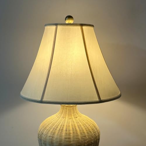 TOOTOO STAR Bell Lamp Shades, 7" x 15" x 10.5" Royal Style Spider LampShade or Table and Floor Lamps, Home Decor Beige Floor Lamp Table Lamp Shade - Image 4