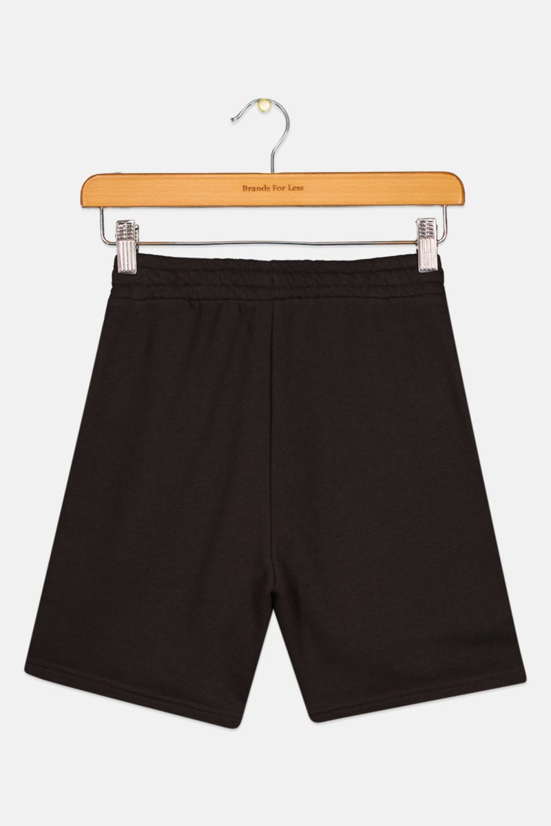 PUMA Kids Girl Brand Logo Outdoor Short, Black  - Image 2