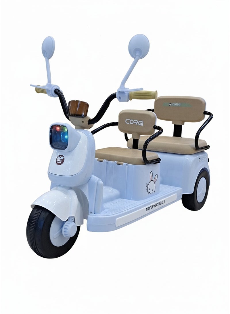 باني تريل إكسبريس: سكوتر كهربائي للأطفال بمقعدين وقوة ١٢ فولت - Image 3