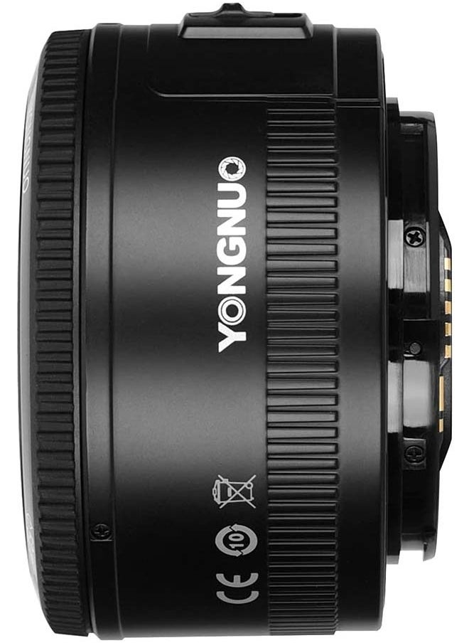 YONGNUO YONGNUO YN50mm F1.8, Standard Prime Auto Focus Lens for Canon Full Frame SLR EF Mount Cameras Black  - Image 2
