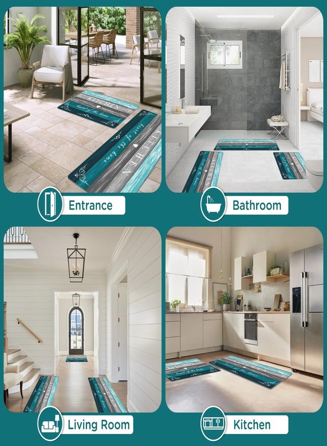 Sofort Farmhouse Kitchen Rugs Set of 3, Non Slip Washable Kitchen Mats for Floor Kitchen Runner Rug, Rugs for Kitchen Floor, Hallways, Entryway, Laundry - Image 4