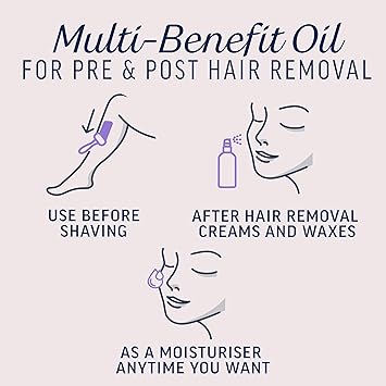 Veet زيت فيت المعجزي لإزالة الشعر قبل وبعد 100 مل عبوة واحدة - Image 3