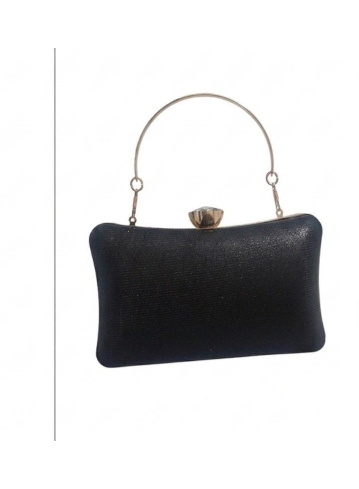 Women's handbag and crossbody bag adorned with sparkling crystal rhinestones and sequins; a perfect handbag for weddings and proms. - Image 3