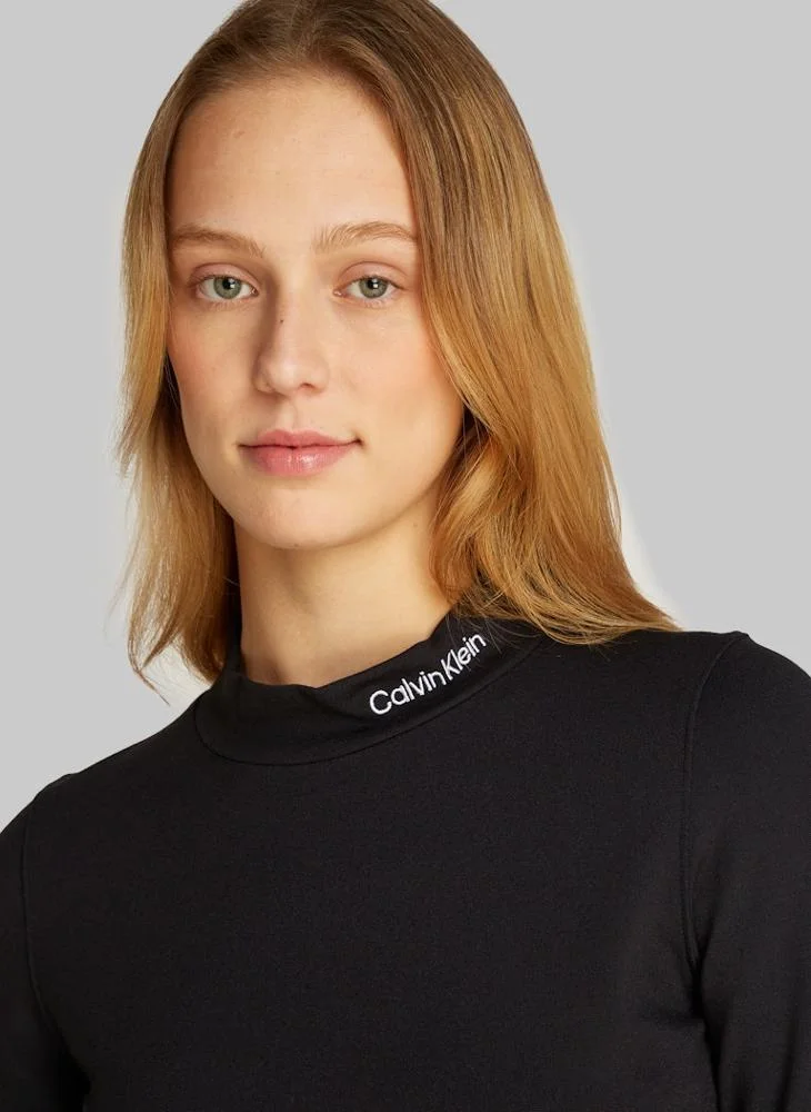 Calvin Klein Jeans Logo Detail Knitted Top